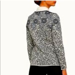 OLEANA Norway Norwegian Floral Cardigan Sweater